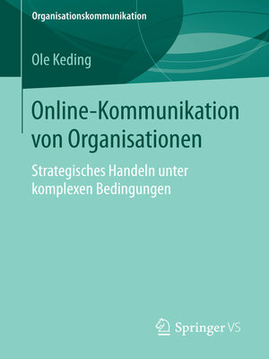 cover image of Online-Kommunikation von Organisationen